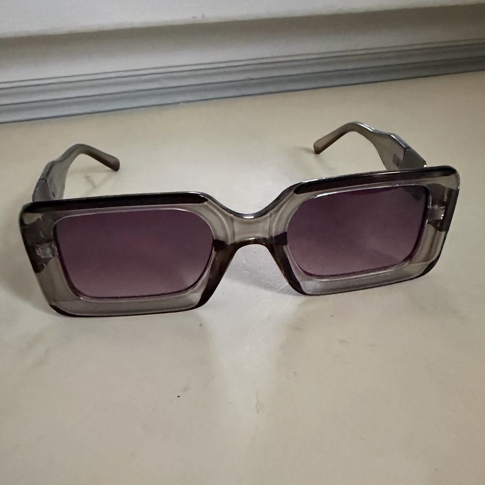 Elegant Purple-Tinted Sunglasses